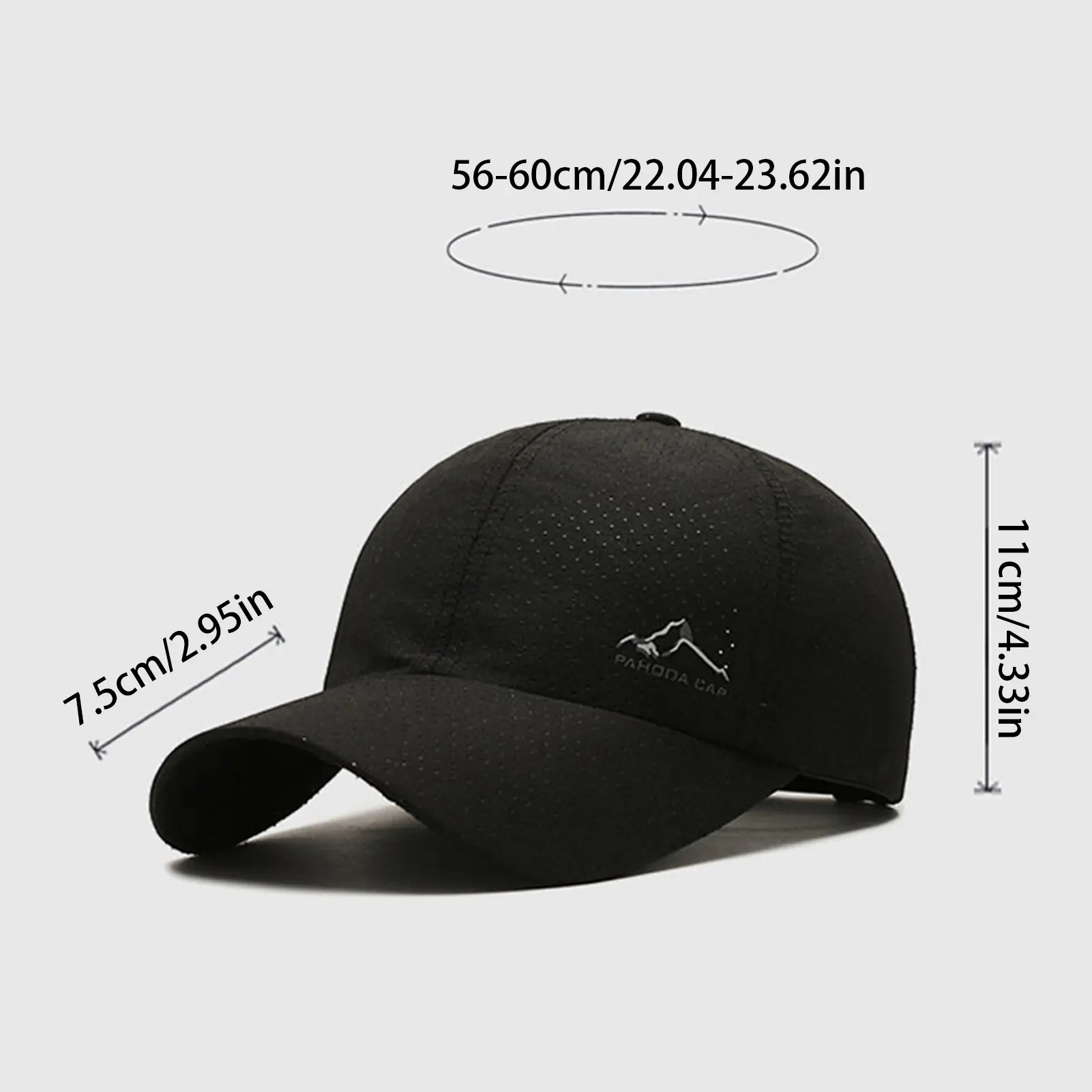 Summer Baseball Cap For Men And Women Sweat Absorbed Quick Drying Breathable Sun Hat Simple And Stylish Adjustable Duckbill Hats