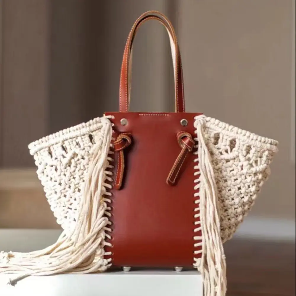 1pc DIY Handmade Bag Accessories DIY Knitting Crochet Handbag Tote Shoulder Bag Sewing Accessories Crochet Handcraft Bag Parts