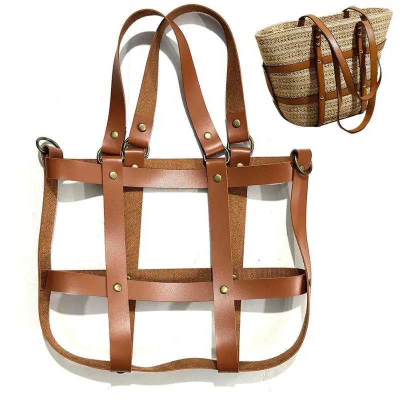 Handmade Handbag Bag Set Leather Bag Bottoms With Hardware Package Accessories HandBag Shoulder Straps DIY Women Backpack