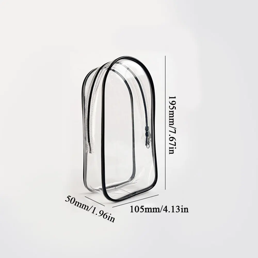 19.5CM PVC Transparent Bags Jewelry Storage Box Bag Mystery Box Keychain Bag Storage Box Thickened Wallet Doll Display Bag Pouch