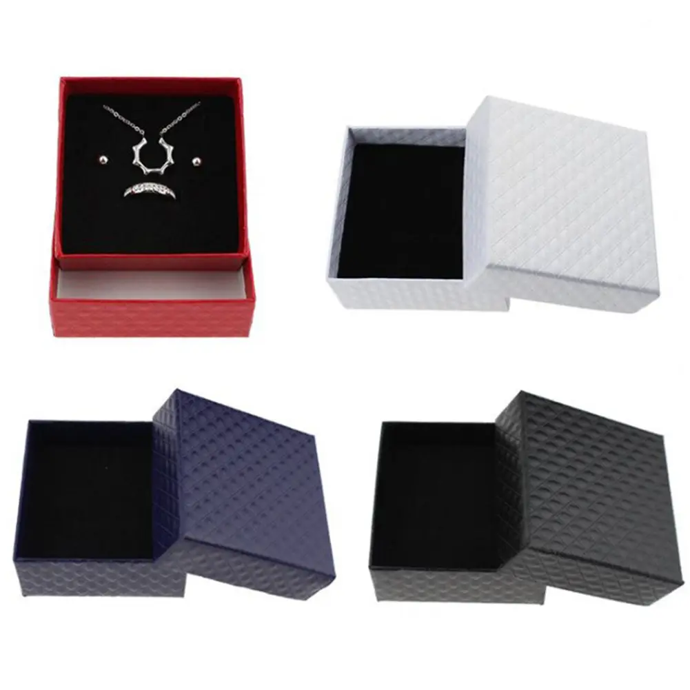 Necklace Earring Bracelet Jewelry Boxes Wholesale Ring Paper Bag Wedding Date Jewelry Gift Box Classic Beautiful Storage Box