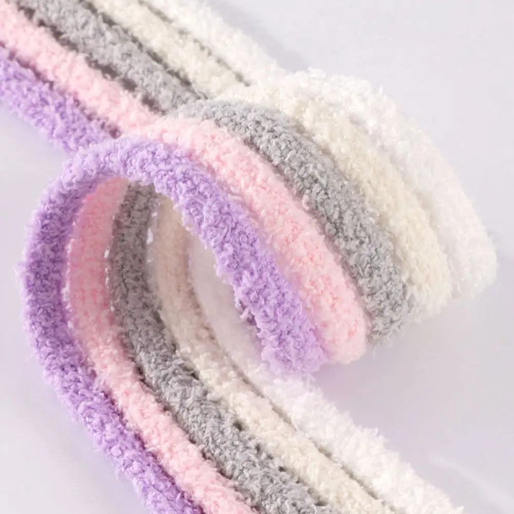 140cm Plush Shoelaces Solid Color Sneakers Rope Laces Strings Shoelaces Sneaker Rubber Band Round Shoelaces Replace 0.9CM Wide