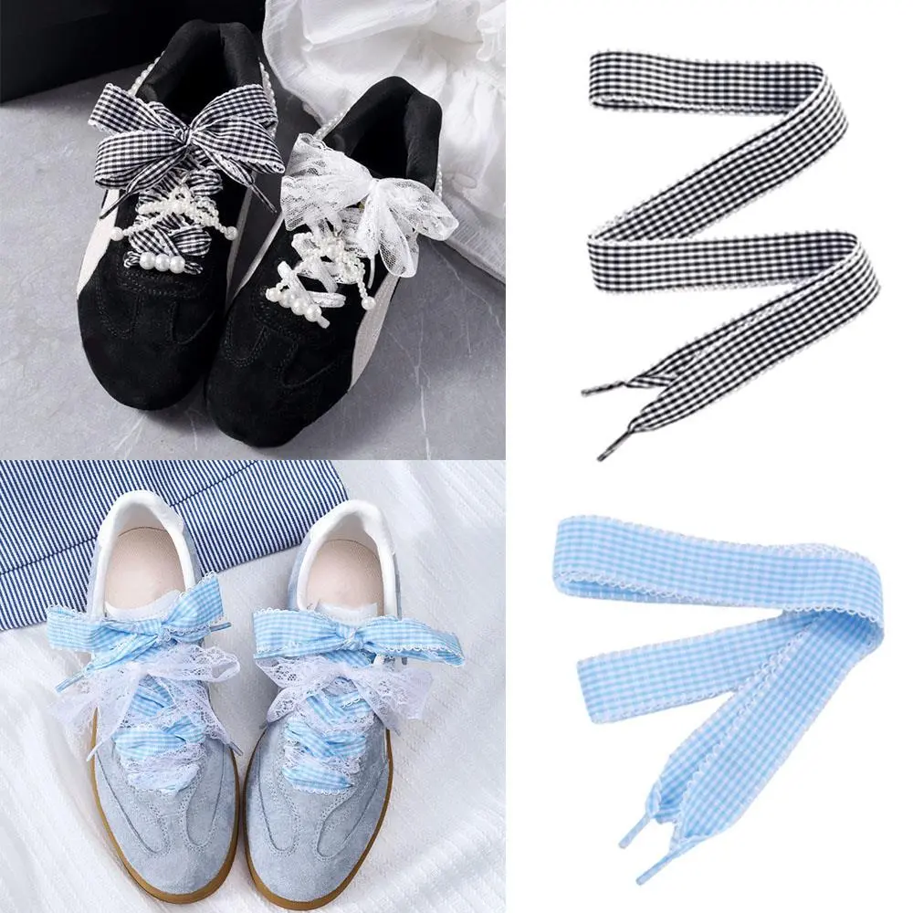 New Trendy Lattice Lace Shoelaces DE Training Shoes Laces Sneakers Shoes Laces DIY Combine Casual Shoelaces Shoes Decoration