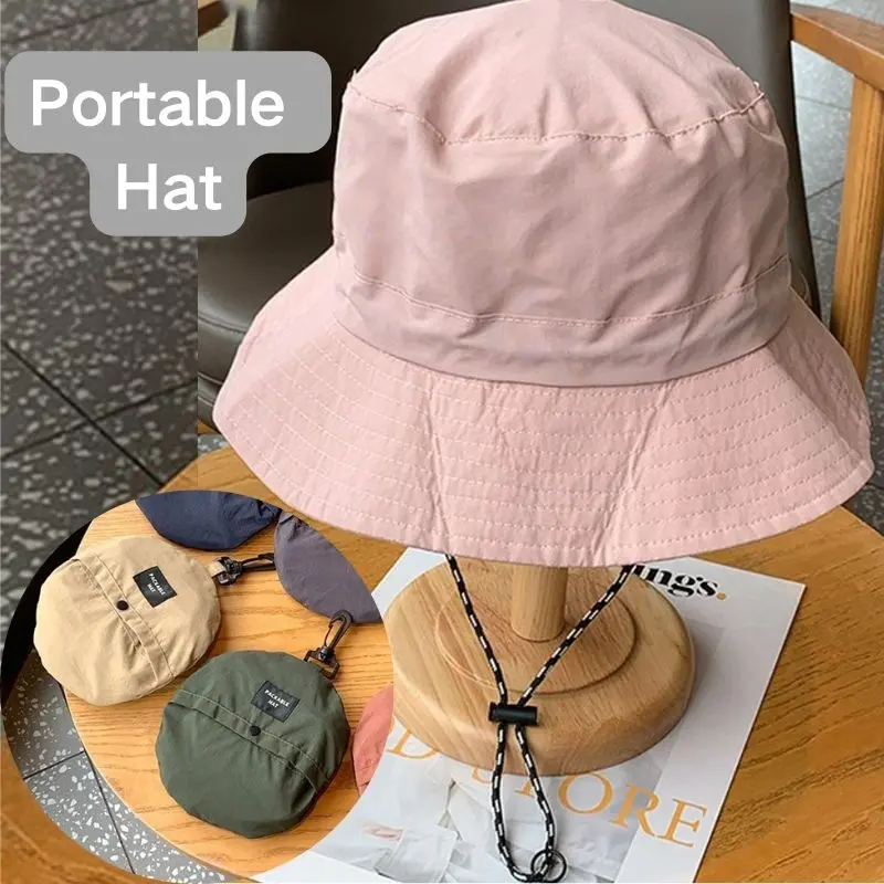 Sun Protection Waterproof Bucket Hat Summer Camping Hiking Cap Quick-Drying Fisherman Hat Outdoor Anti-UV Visor Hat Panama Cap