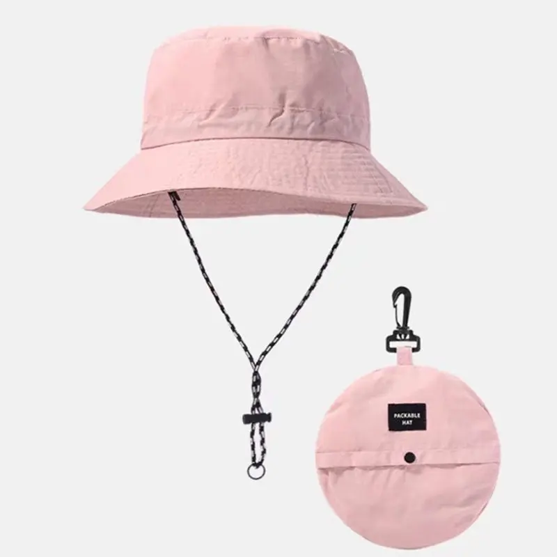 Sun Protection Waterproof Bucket Hat Summer Camping Hiking Cap Quick-Drying Fisherman Hat Outdoor Anti-UV Visor Hat Panama Cap