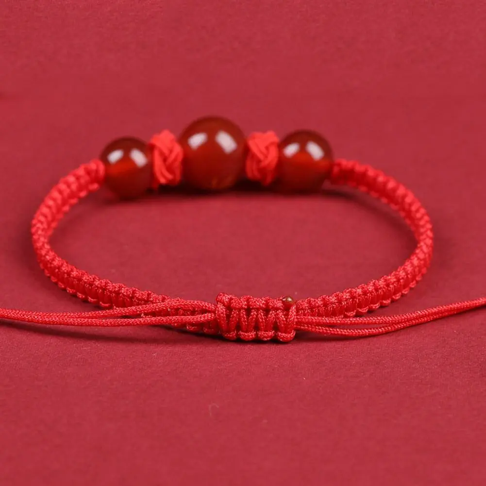 Chinese Style Dragon Bracelet 2025 Snake Dragon Year Lucky Red Rope Bracelet Xmas Near Year Gift