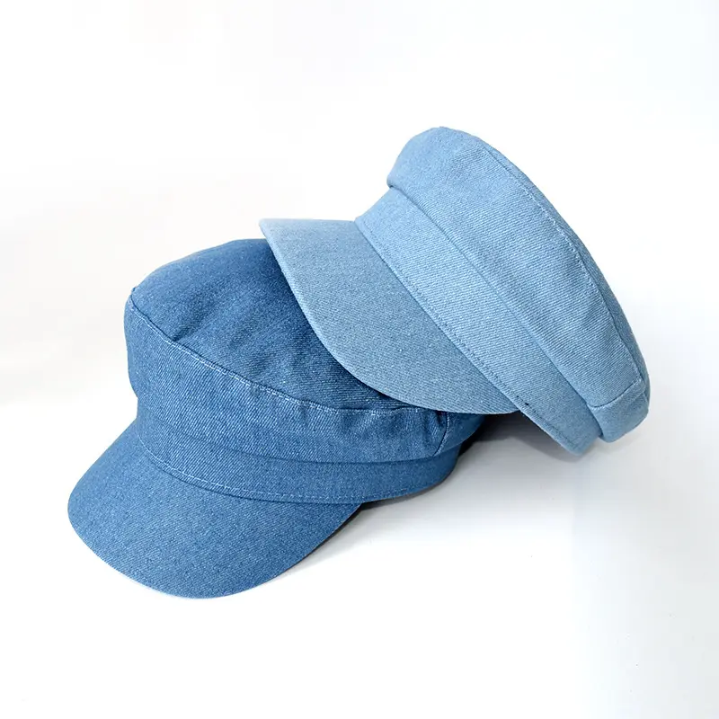 Japanese and Korean Light Denim Casual Duckbill Hat, Retro Fashion Versatile, Street Minimalist Casual Artist Hat
