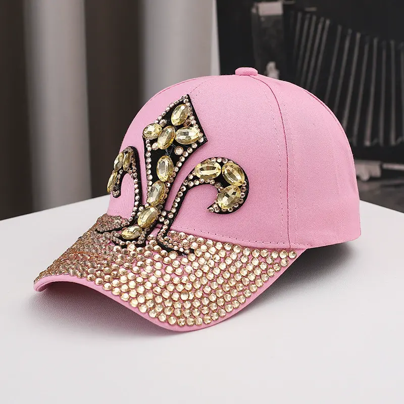 New Denim Diamond Studded Baseball Cap, Trendy And Stylish, Small Duckbill Cap, Outdoor Sun Protection And Sunshade Hat