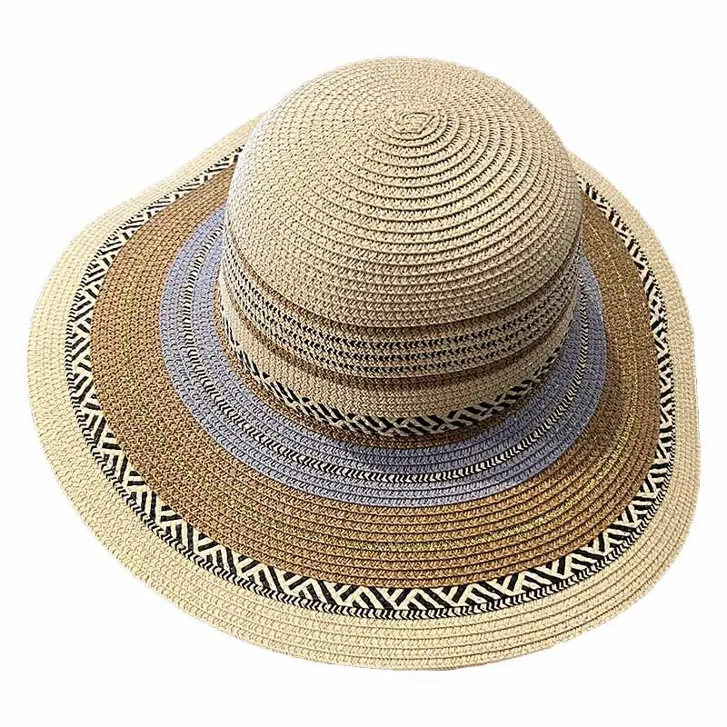 New Large Eaves Breathable Comfortable Thin Paper Fashion Versatile Straw Hat Outdoor Sunshade Hat