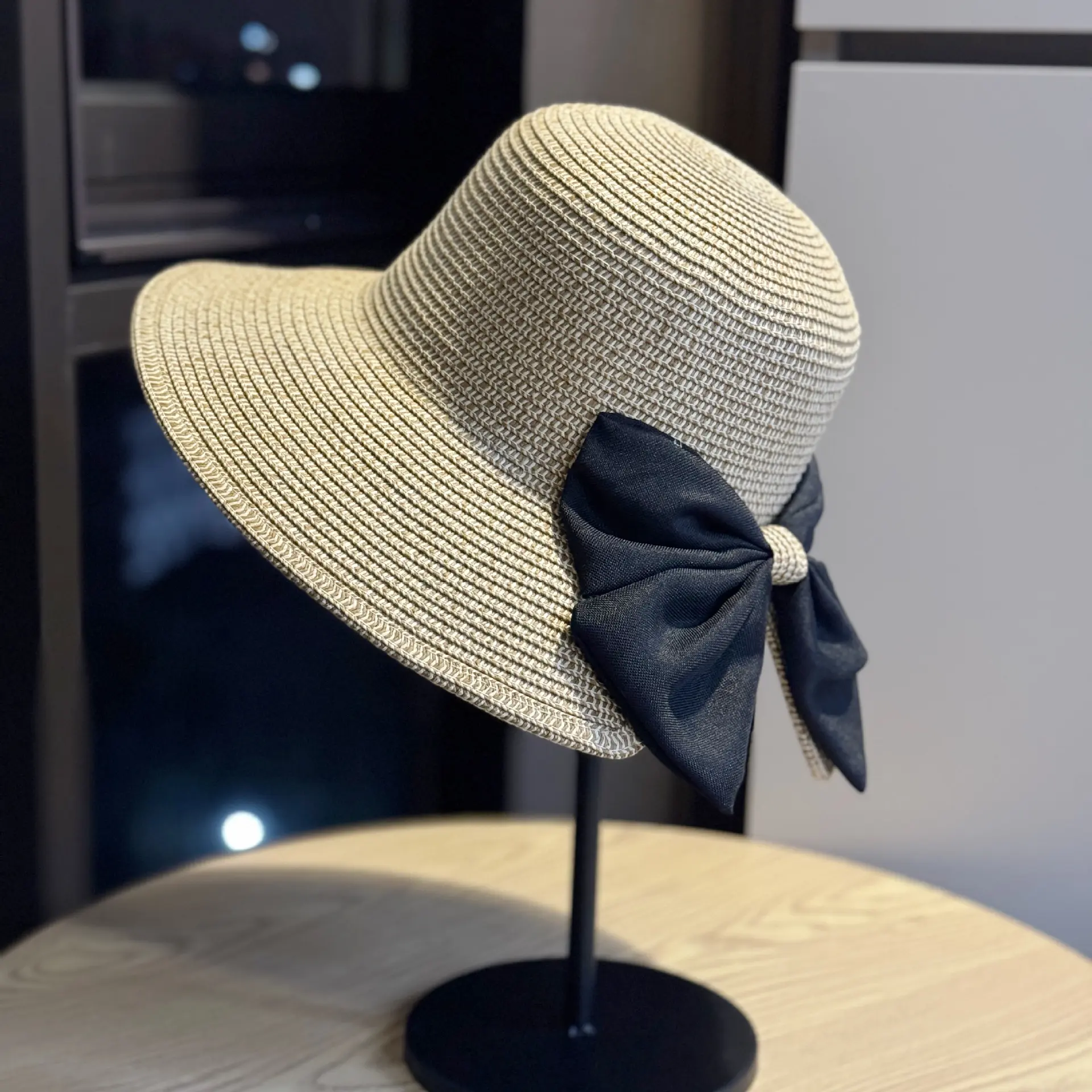 New Grass Woven Fisherman Hat Sun Hat with Large Brim for Sun Protection and Beach Grass Hat