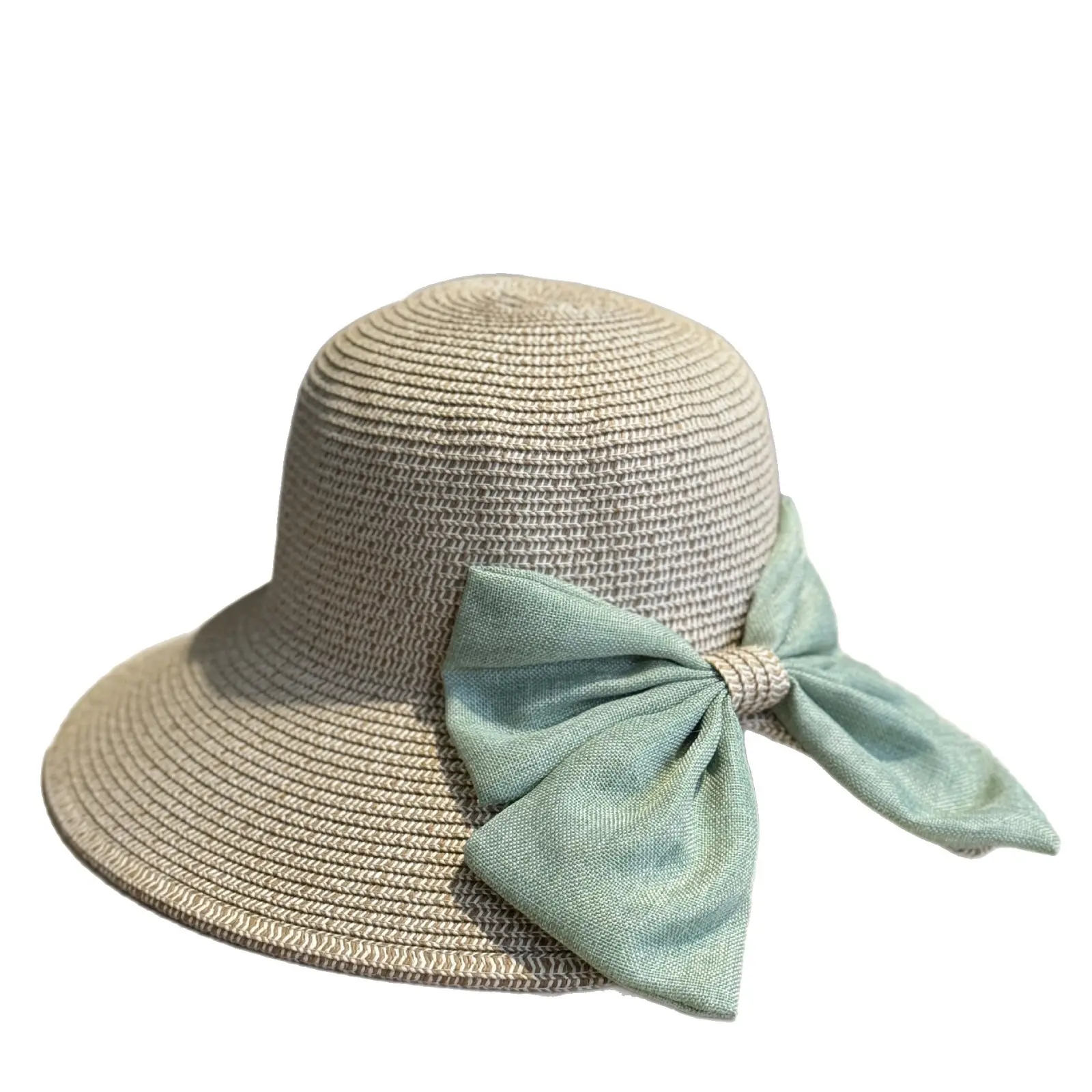 New Grass Woven Fisherman Hat Sun Hat with Large Brim for Sun Protection and Beach Grass Hat