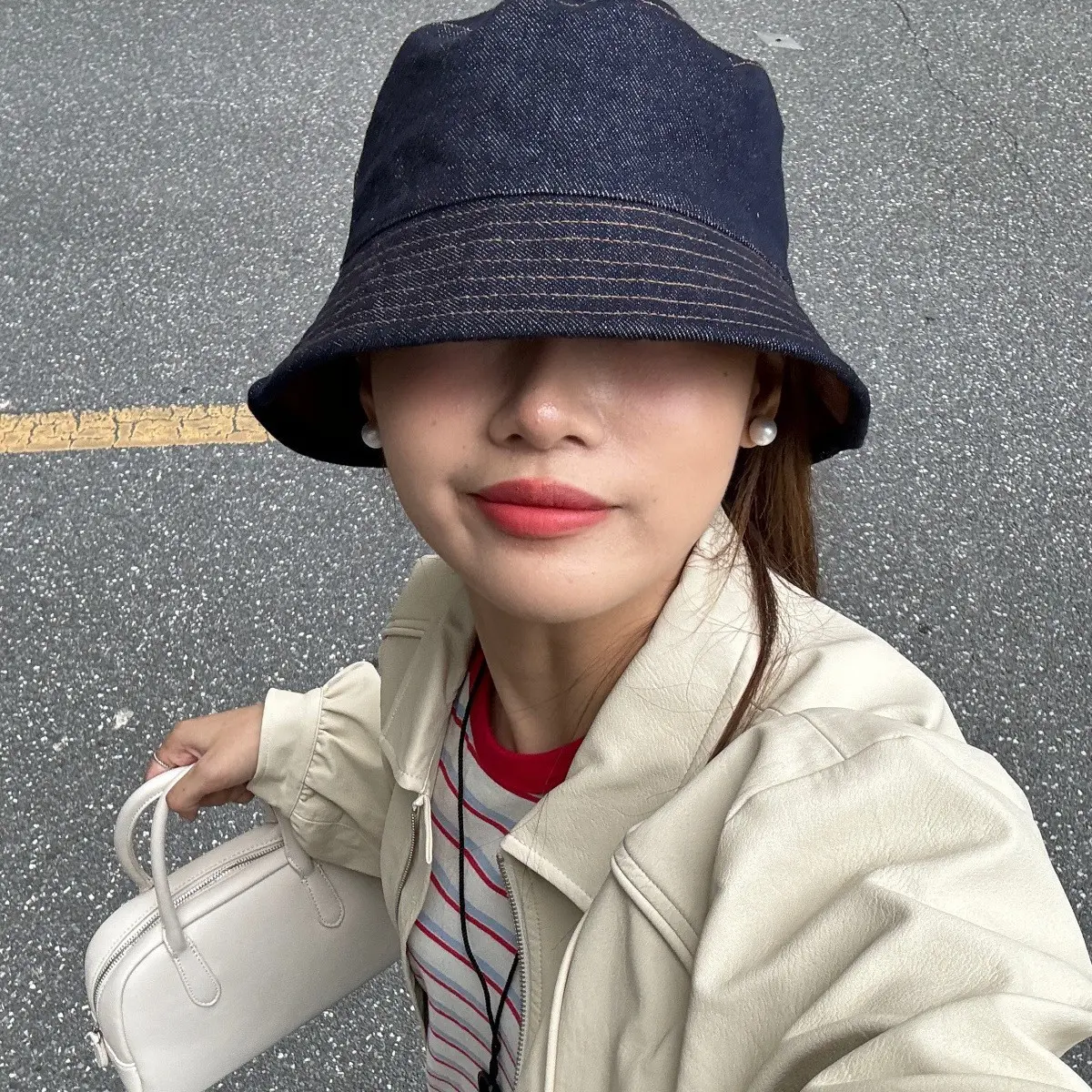 Japanese Retro Double-sided Wearable Denim Fisherman Hat, Women's Versatile Bucket Hat, Sunshade and Sun Protection Basin Hat