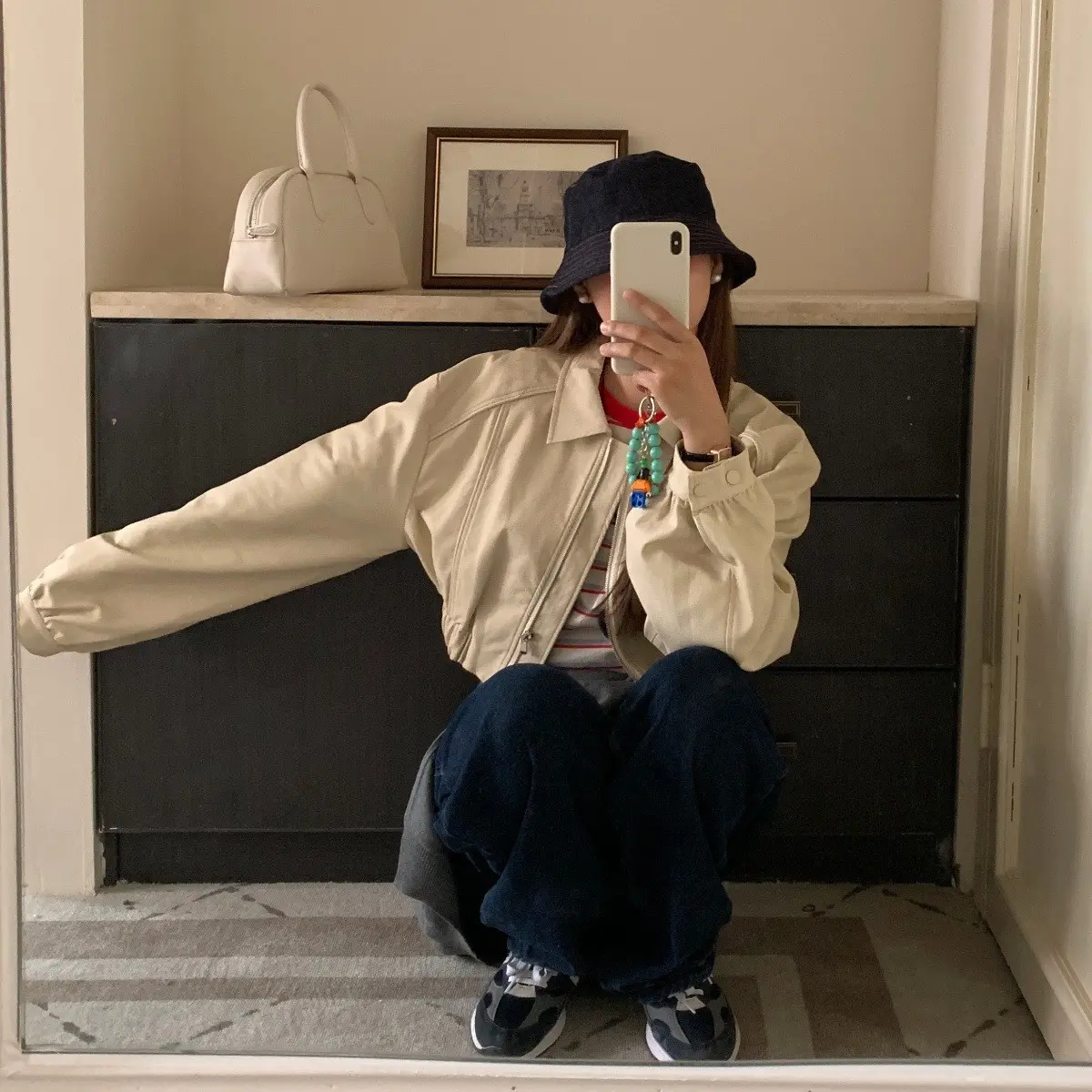Japanese Retro Double-sided Wearable Denim Fisherman Hat, Women's Versatile Bucket Hat, Sunshade and Sun Protection Basin Hat