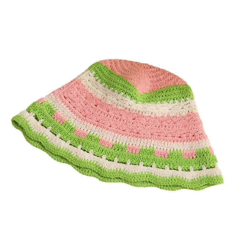Korean Version Hollowed Out Fisherman Hat, Handmade, Versatile, Fashionable, Breathable, Outdoor Beach Sun Visor Hat