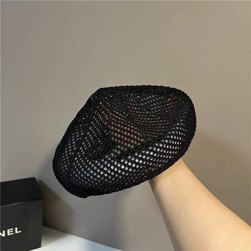 Spring And Summer Ice Silk Beret, Japanese Minimalist Casual Artist Hat, Women's Outdoor Travel Versatile Pumpkin Hat