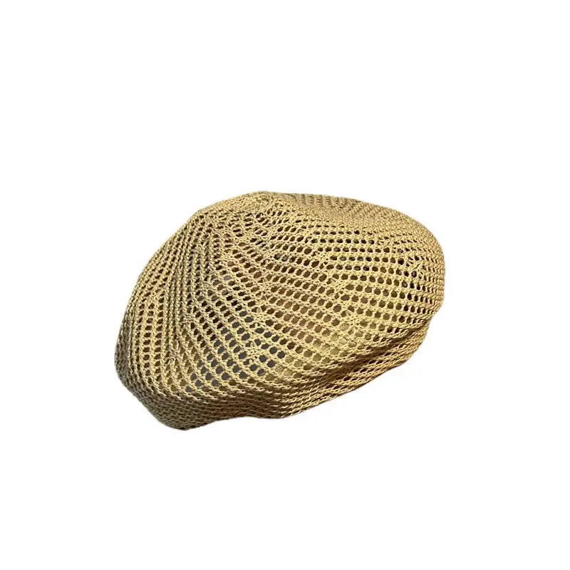 Spring And Summer Ice Silk Beret, Japanese Minimalist Casual Artist Hat, Women's Outdoor Travel Versatile Pumpkin Hat