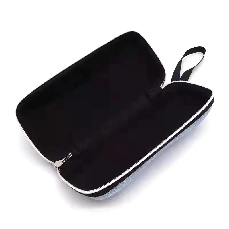 Portable Zipper Sunglasses Case Box Unisex Vintage Black Hard Shell Eyeglasses Protector Eyeglasses Accessories