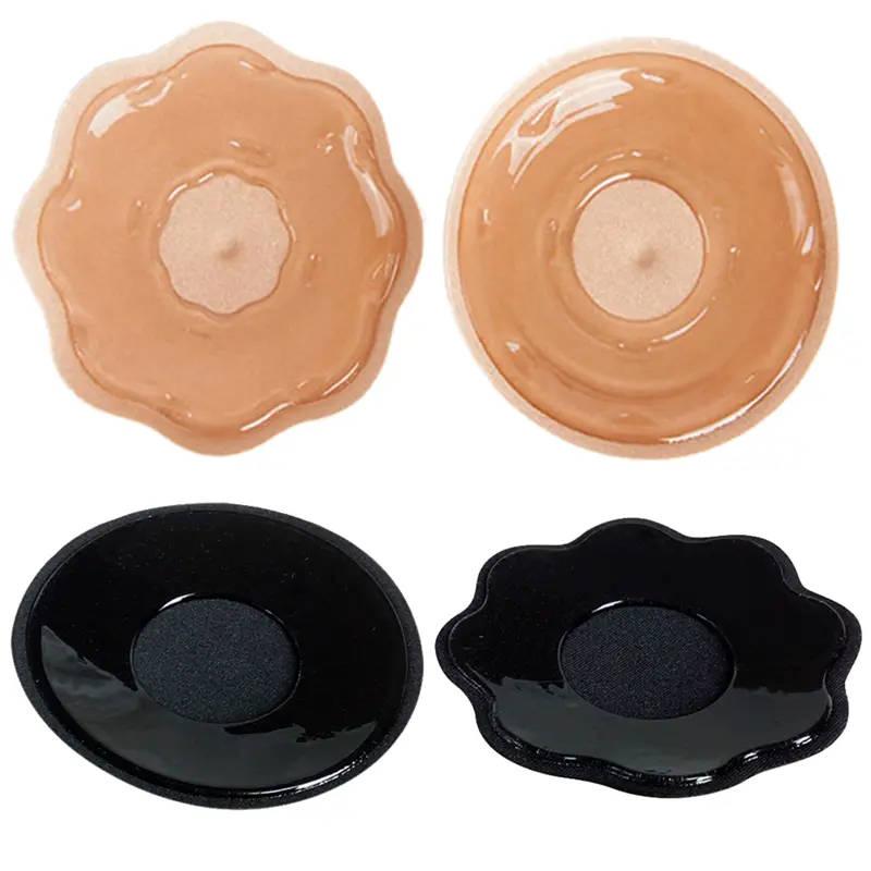 1Pair Self Adhesive Silicone Sexy Bra Pad Bra Breast Pad Pasties Petal Chest Stickers Nipple Cover Invisible
