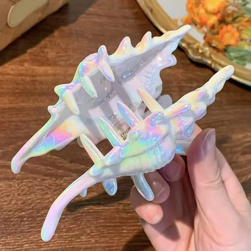Ocean Conch Hair Clip Crab Sea Shell Korean Large Hair Claw Hairpins Stylish Hairgrips For Women Girls Hair Accessories Ponytail