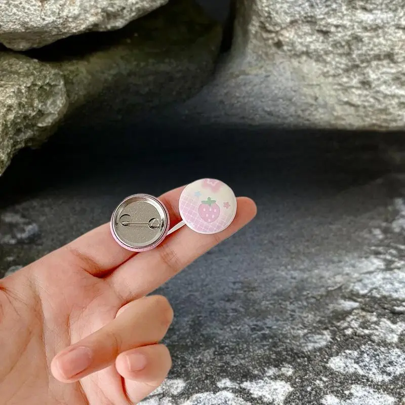 6Pcs/Set Style Four-Leaf Clover 25mm Mini Small Badage Antique Brooch Decoration Badge Girl Hand Account Badage Suit