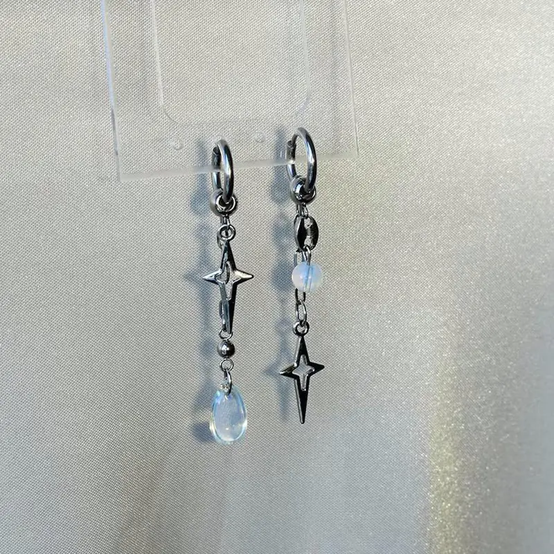 Fashion Cute Polaris Pendant Earrings Y2k Gothic Earrings Stainless Steel Dangle Earrings Gifts