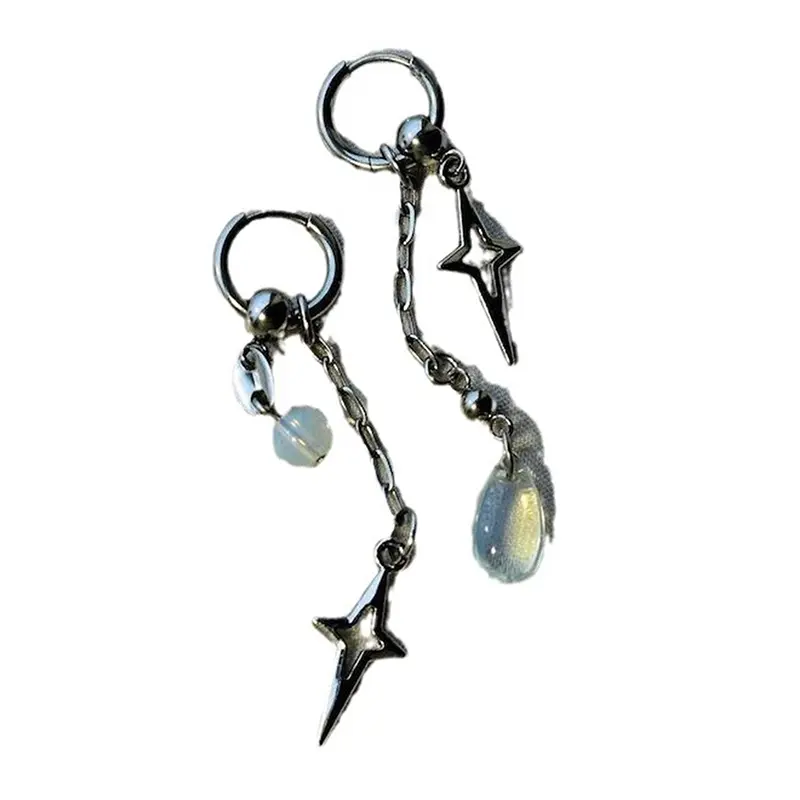 Fashion Cute Polaris Pendant Earrings Y2k Gothic Earrings Stainless Steel Dangle Earrings Gifts
