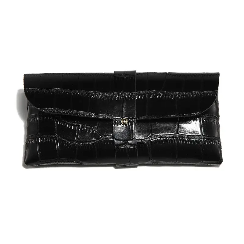 Portable Leather Buckle Sunglasses Bag Eyeglasses Organizer Anti-blue Light Myopia Glasses Lens Protection Eyewear Case Holder