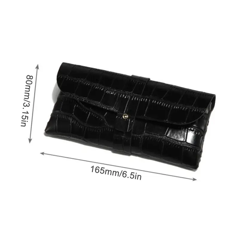 Portable Leather Buckle Sunglasses Bag Eyeglasses Organizer Anti-blue Light Myopia Glasses Lens Protection Eyewear Case Holder