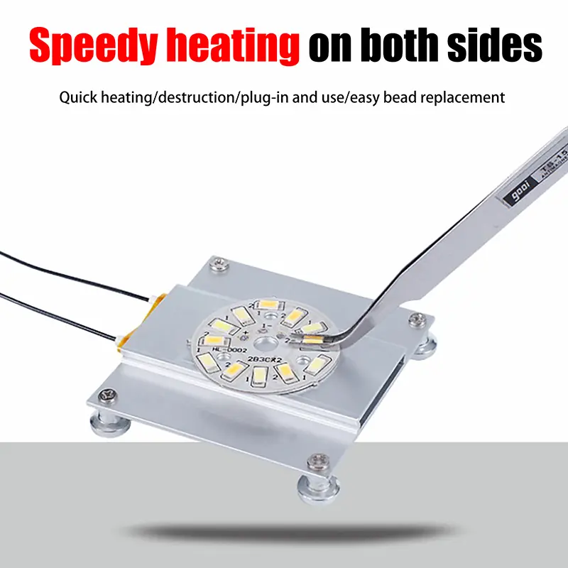 Hot Plate LED Remover Chip Welding Station LED Lamp Station Constant Heating-Soldering Plate LED Remover For LED Reparing