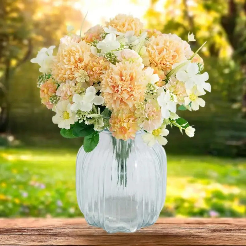 Accentuate Wedding Home Decor 1PC Artificial Roses Hydrangeas Bridal Bouquet, Perfect for Garden