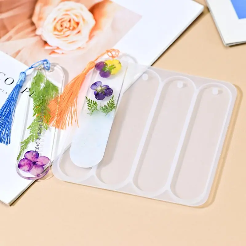 Bookmark Silicone Mold Rectangle Epoxy Resin Casting Mould For DIY Crystal Epoxy Resin Book Decoration Crafts Accessories