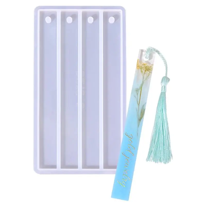 Bookmark Silicone Mold Rectangle Epoxy Resin Casting Mould For DIY Crystal Epoxy Resin Book Decoration Crafts Accessories