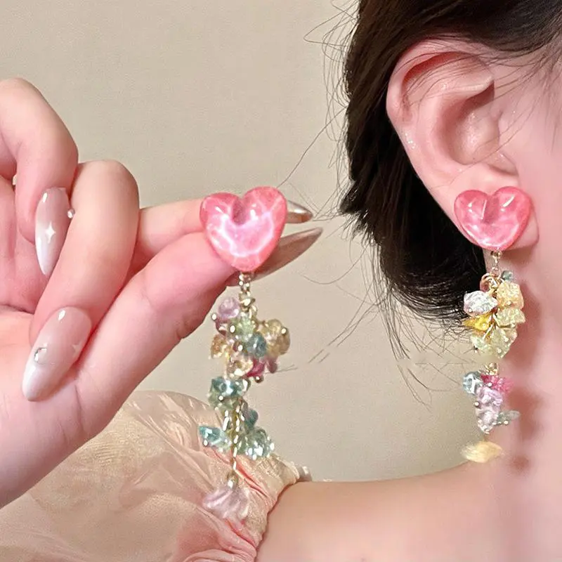 Uniquely Designed Dopamine Dangle Earrings; Colorful Summer Fashion for Women