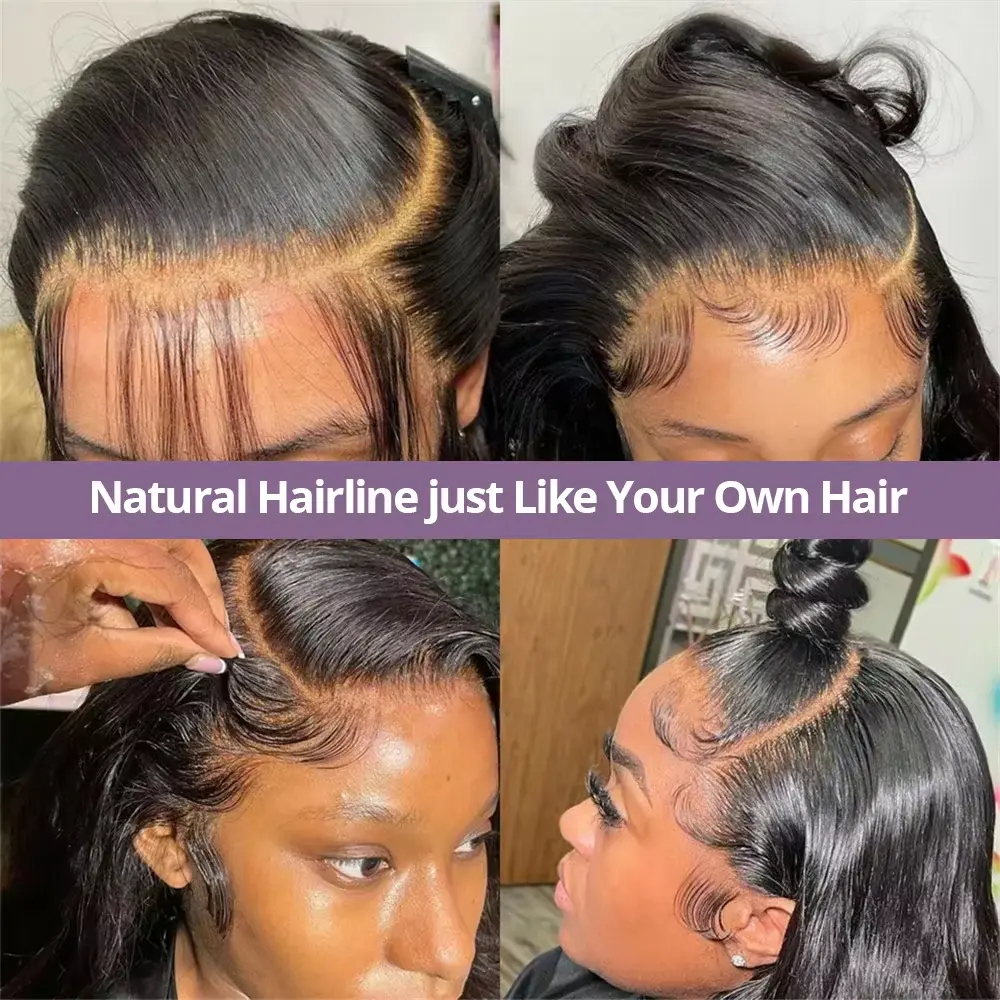 Pre Plucked Glueless Wigs Human Hair Pre Cut  Body Wave Lace Front Wig Human Hair Ready to Wear 5x5 hd Lace Frontal Wigs