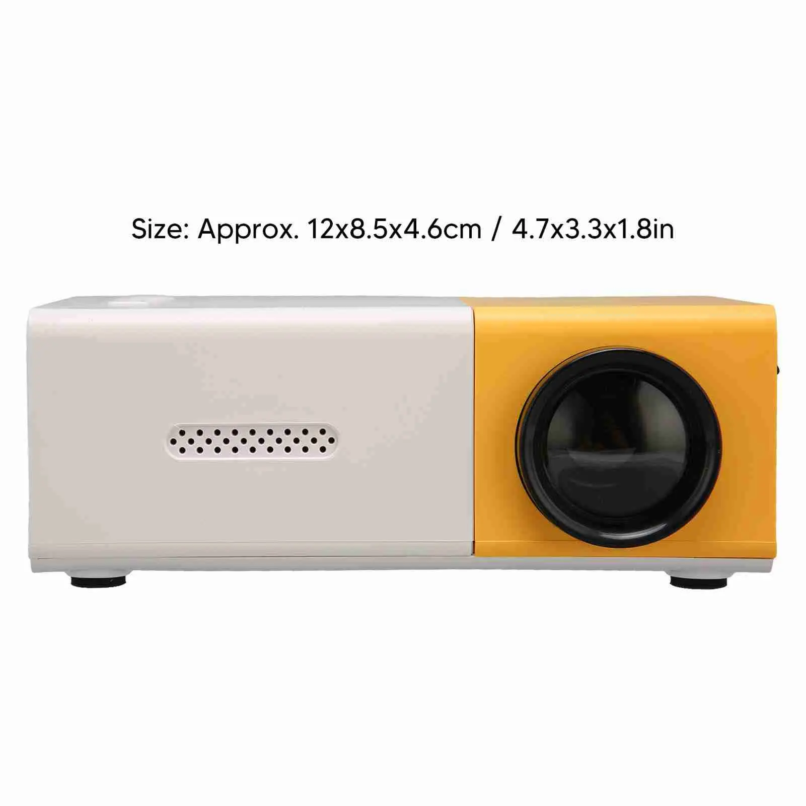 Projector Smart HD 1080P HiFi Portable Movie Projector for USB HD Multimedia Interface Memory Card Portable Movie Projector