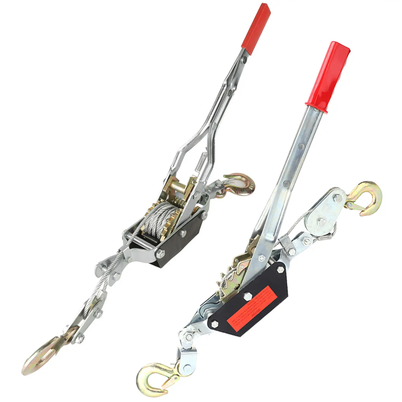 2/4T Wire Rope Hand Power Puller Tighten Tool  Tightener Double Hook Lifting Tool Heavy Duty Power Puller Wire Power Puller