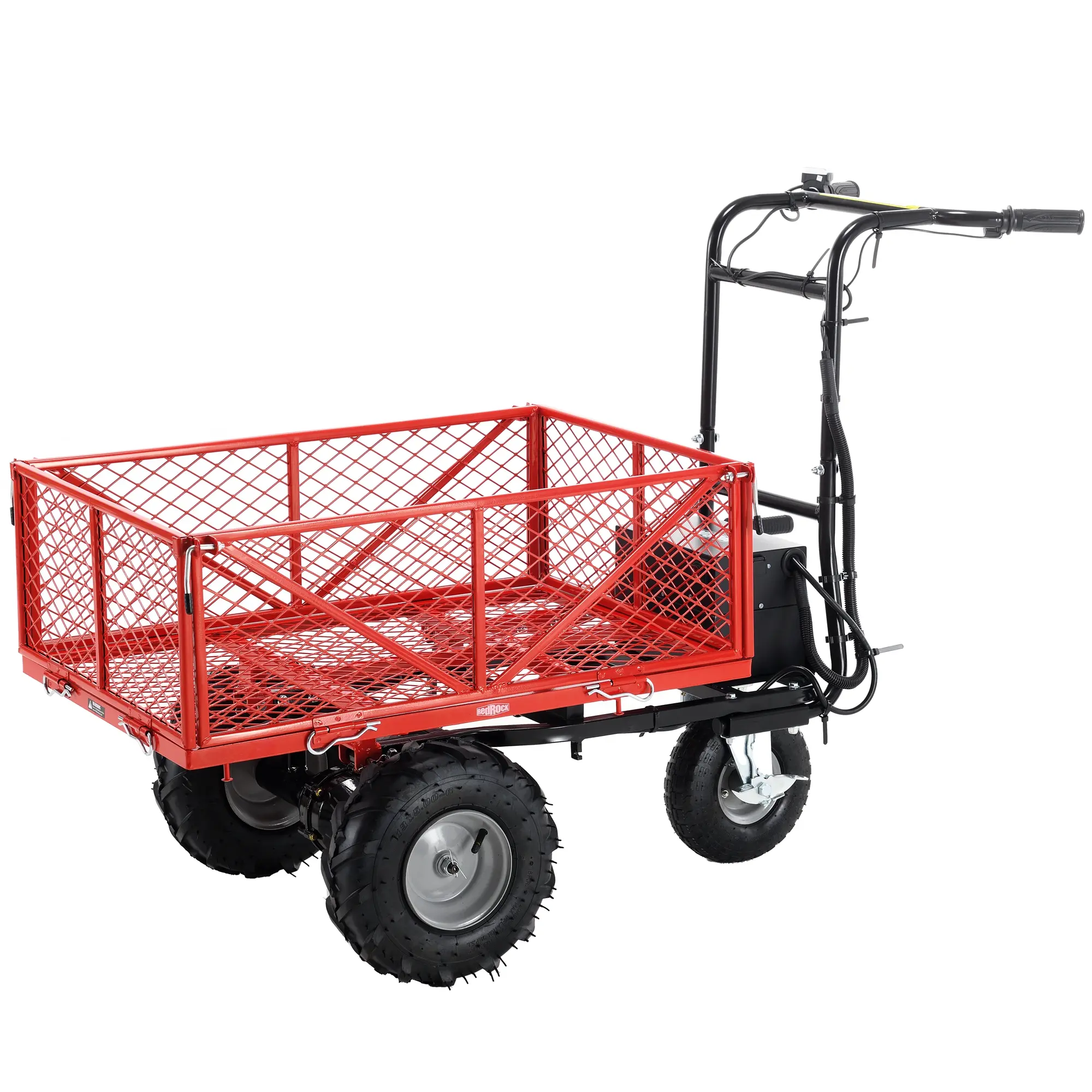 Wheelbarrow Utility Cart Electric Powered Cart 48V28Ah，500W ，Capacity 500lbs (230kg)  ，Material Hauler ，1000lbs Towing