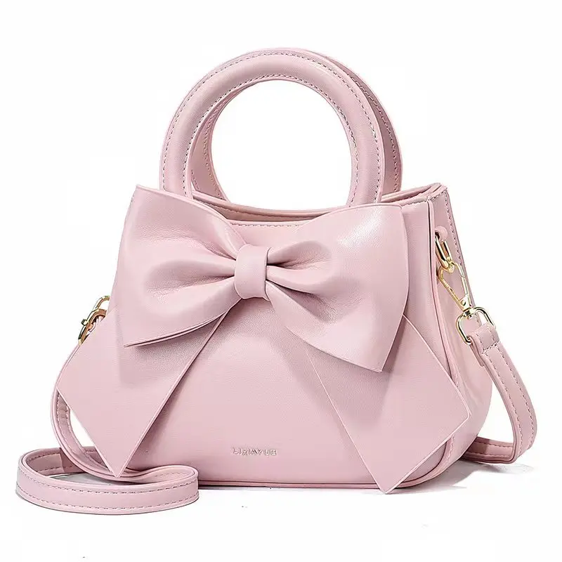 Summer Fashion Big Bow Women'S Handbag New Fashion Shoulder Bag Luxury Brand Women'S Crossbody Bag Commuting Small Square Bag