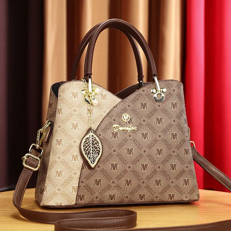 High Quality Luxury Women'S Handbag New Multifunctional Shoulder Bag Classic Retro Crossbody Bag Fashionable Printed Tote Bag