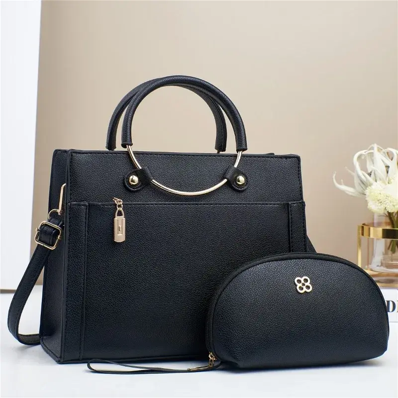 Vintage Large Capacity Tote Bag Women's Casual Handbag Shoulder Bag for Ladies Designer Commute Brand Purse Handbags