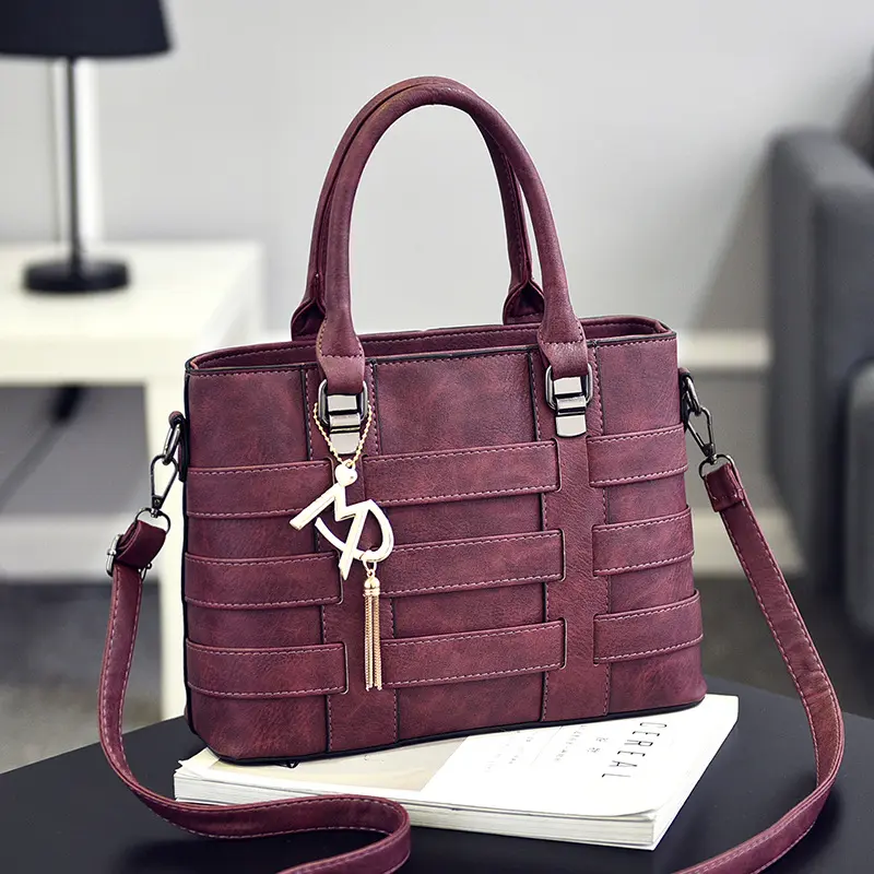 Large capacity Pu leather women's handbag classic retro crossbody bag fashion brand designer shoulder bag casual tote bag women