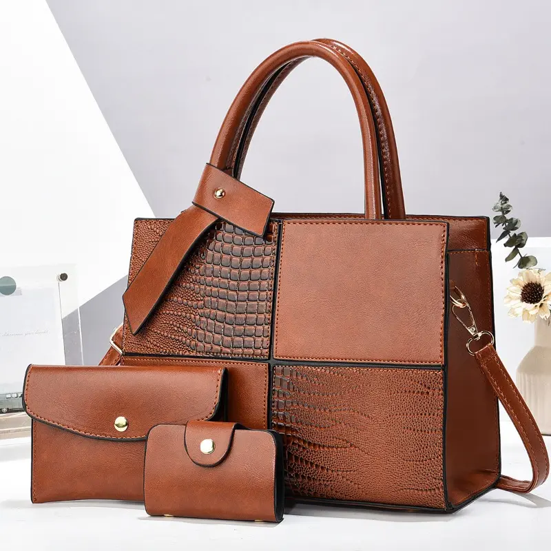 Luxury Designer New Messenger Bags 3Piece Set Leisure Female Bag Shoulder Bag High Quality Elegant Handbag Purses for Women