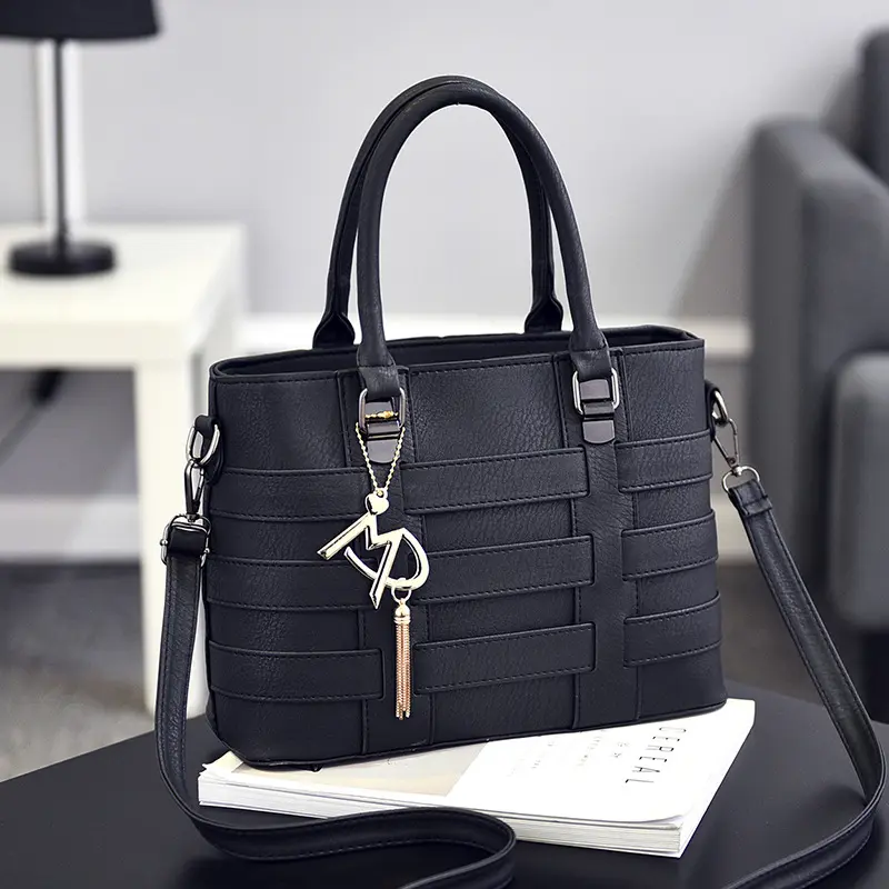 Large capacity Pu leather women's handbag classic retro crossbody bag fashion brand designer shoulder bag casual tote bag women