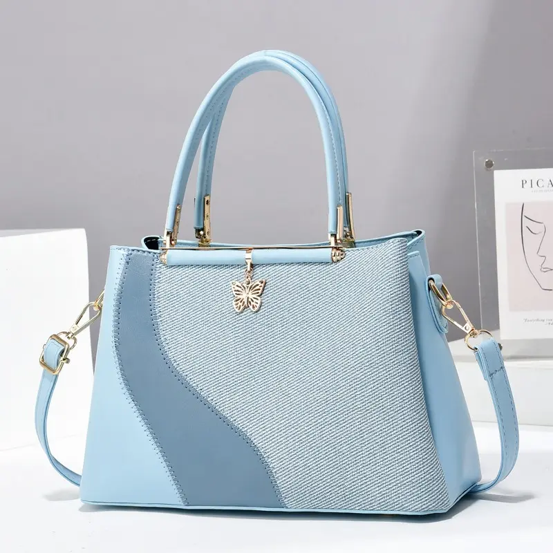 Hot-Selling New Arrival Exquisite Splicing Women's Bag Plaid Bucket Bag Large Capacity Ladies Shoulder Bag Ladies Crossbody Bags