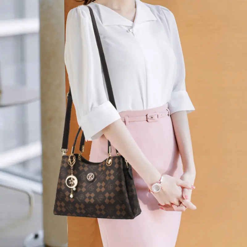 Fashion Print Pattern Women's Shoulder Bags Vintage Design Ladies Crossbody Bag Purse High Quality Messenger Commuter Sac