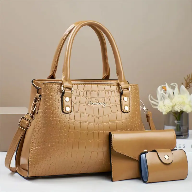 Autumn and Winter New Handbag Set for Women Shoulder Bags High-capacity Ladies Crossbody Bag Card Holder Wallet Purse