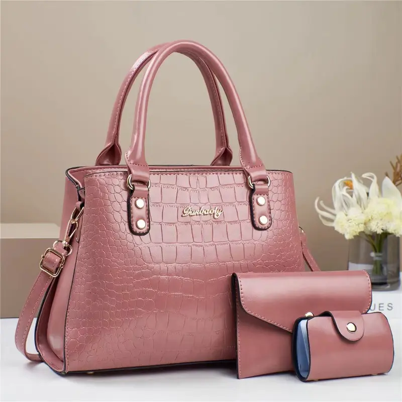 Autumn and Winter New Handbag Set for Women Shoulder Bags High-capacity Ladies Crossbody Bag Card Holder Wallet Purse