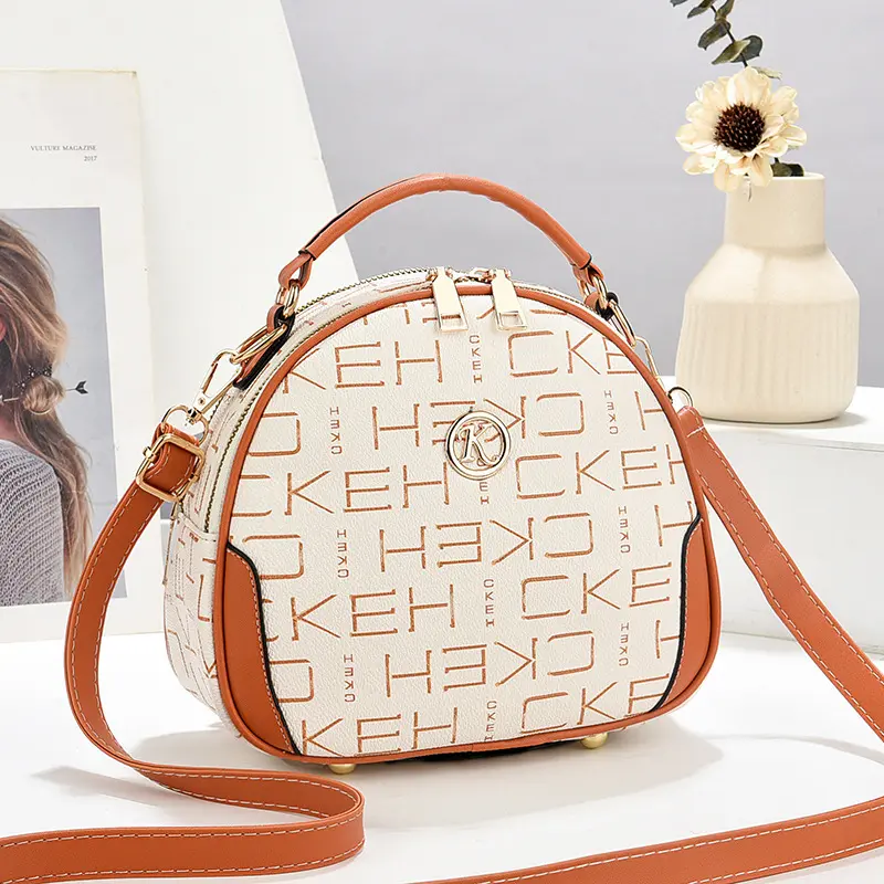 2025 New high-quality Exquisite Crossbody Bag Fashion Print Womens Handbag Western Style Soft Leather Embossed Shoulder Bags