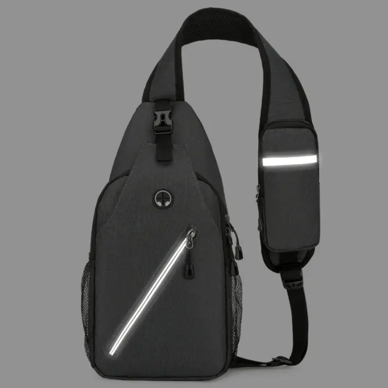 Casual Chest Bag Men's Mobile Phone Crossbody Bag Multifunctional Lightweight Outdoor Sports Shoulder Bag Messenger Bags for Men