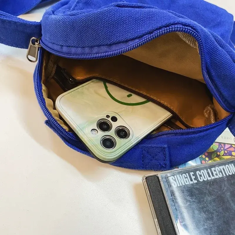 Fashion Small Canvas Crossbody Bags for Women 2025 Mini Shoulder Phone Purse Girl Student Cotton Cloth Mini Female Handbags Flap